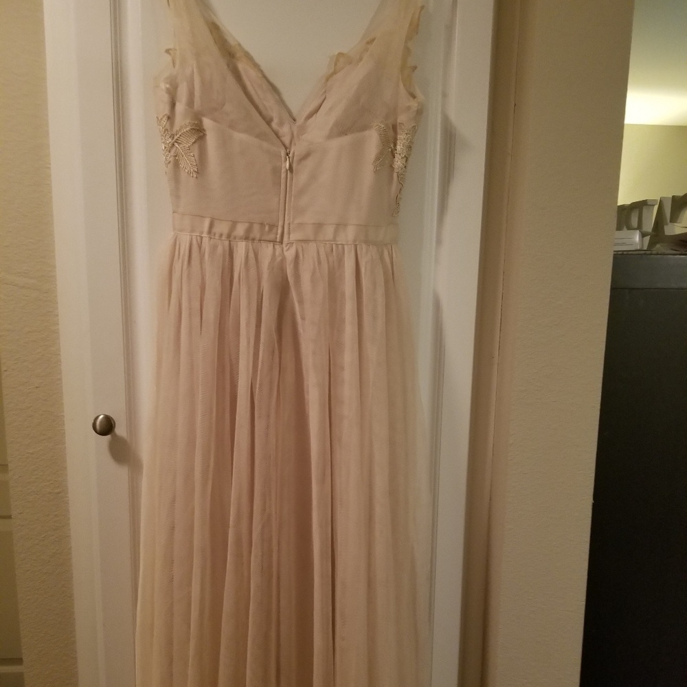 Fashion Nova magical moments lace dress in beige - Picture 7 of 8
